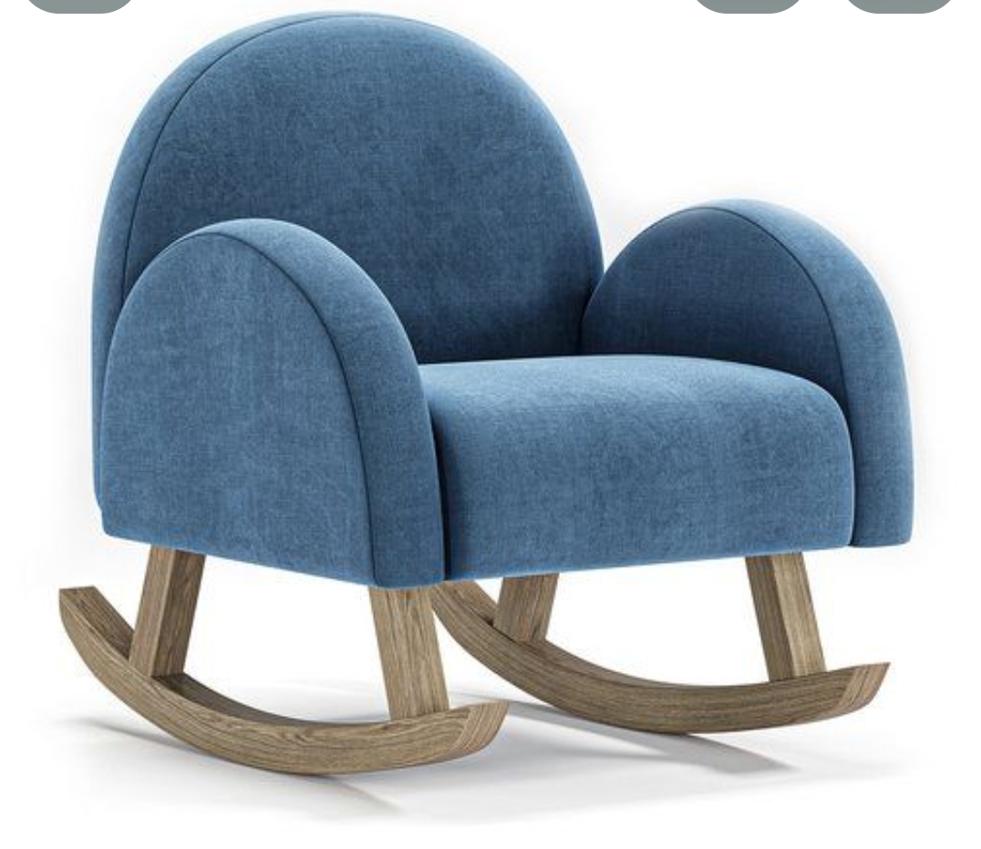 1 seater Comfort sofa. With curvy legs for swing.