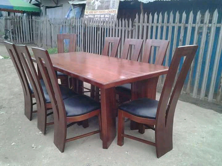 8 seater dinning set  chocolate color